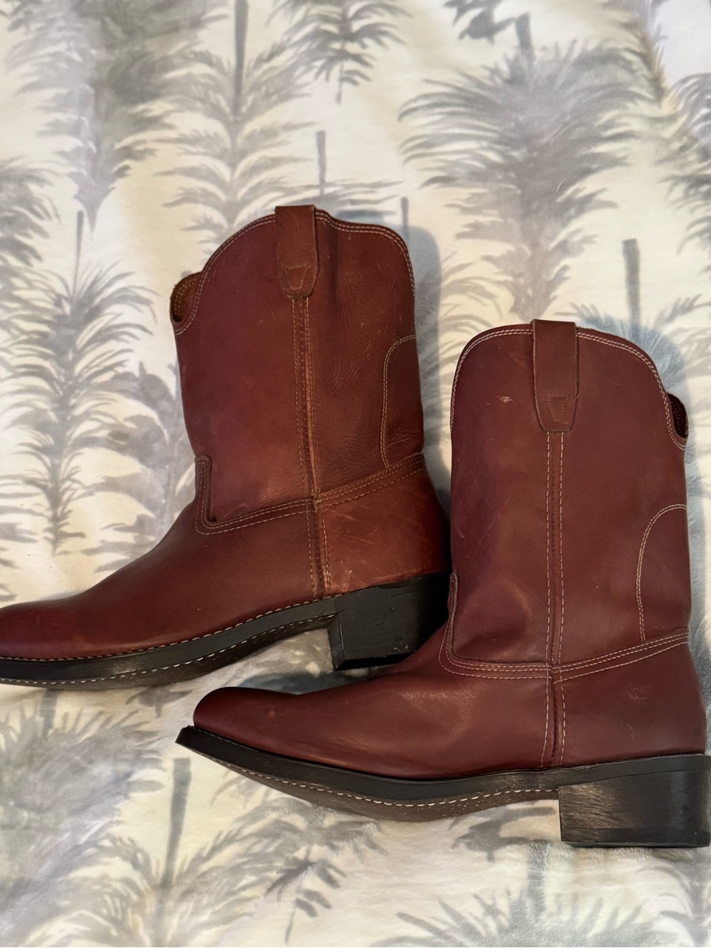 Vintage BILTRITE Georgia Men's Brown Leather Pull-On Work Boots